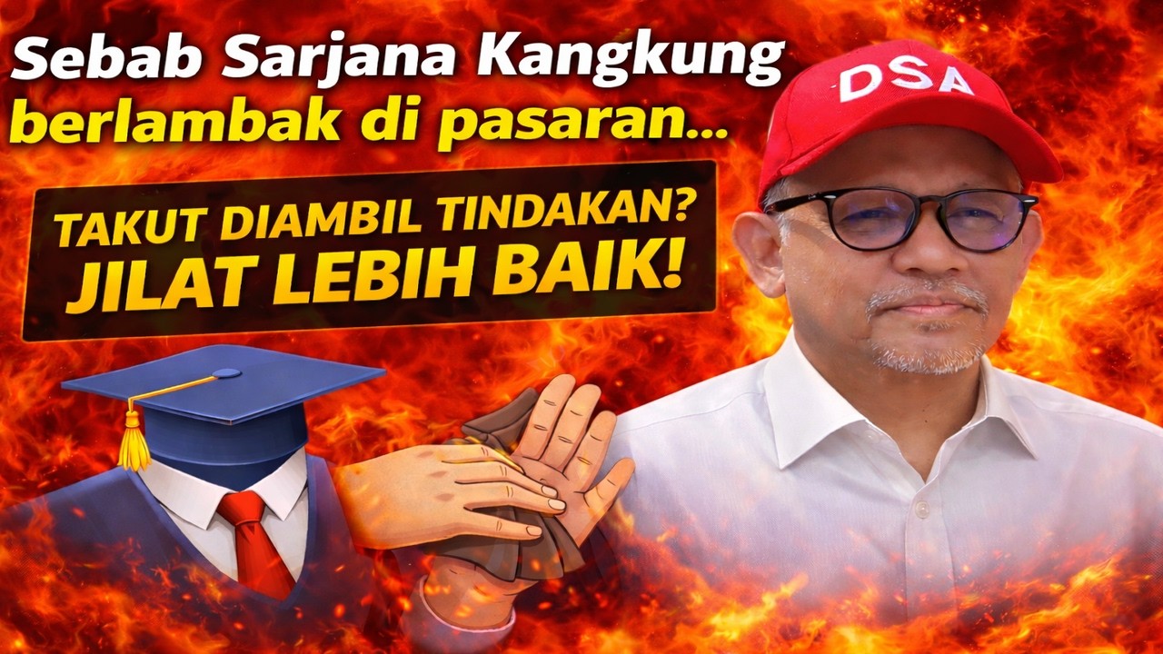 Sebab Sarjana Kangkung berlambak di pasaran krn takut mereka diambil tindakan maka jilat lebih baik