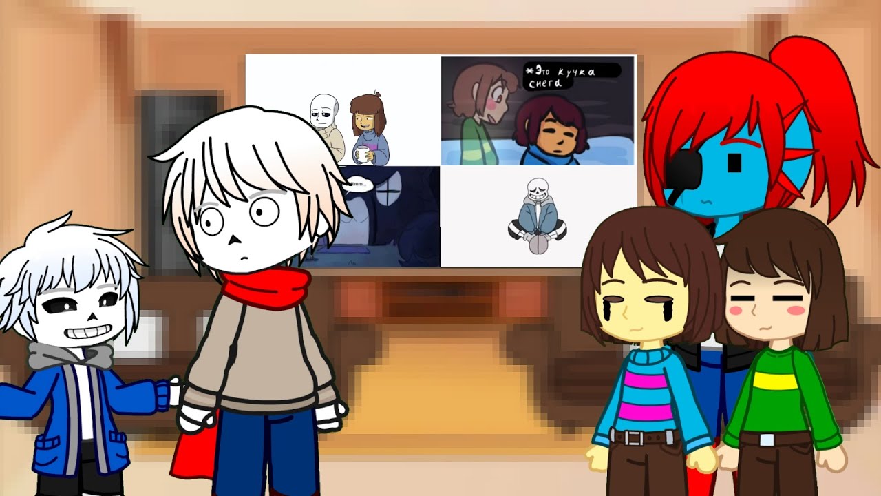 Реакция undertale персонажей на видео (Gacha Club) [17/memes]
