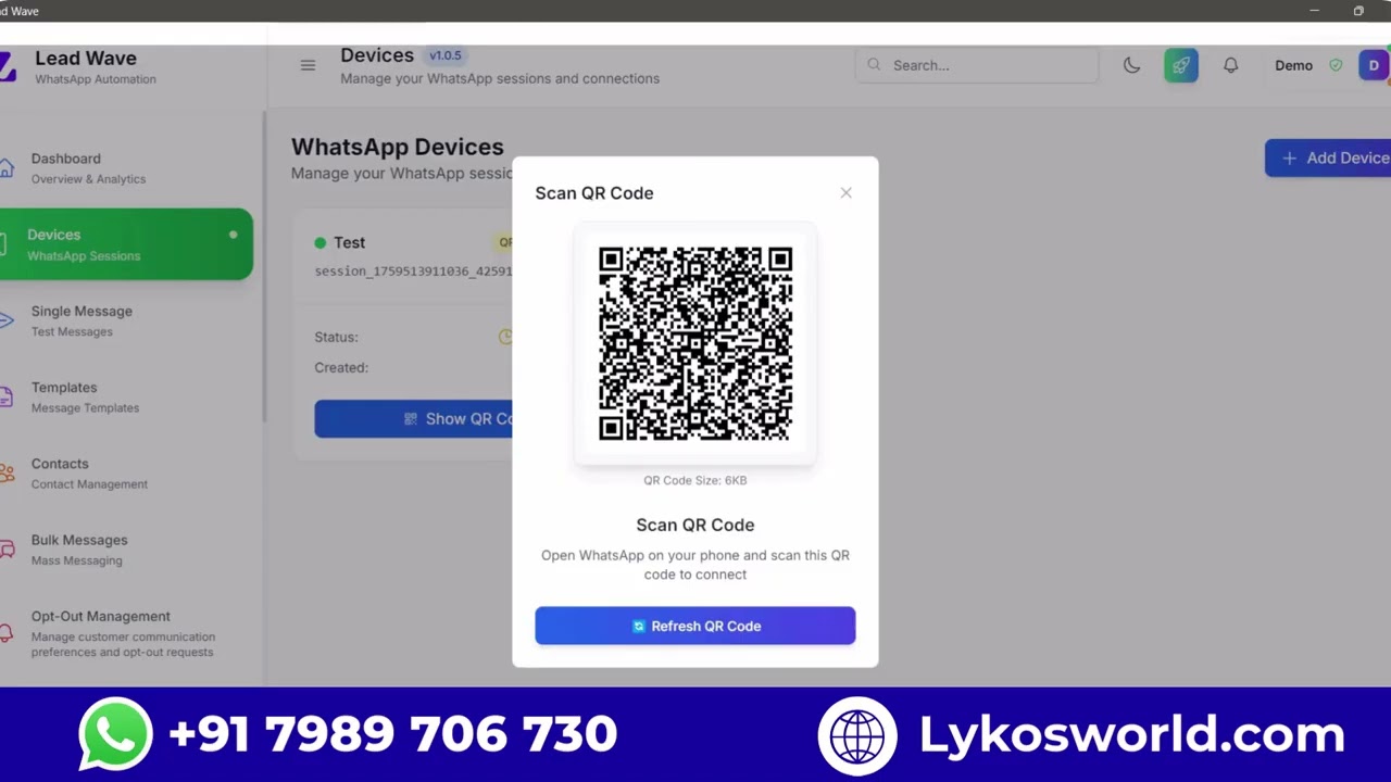 Whatsapp Automation Software 2026 l Lead Wave Software | Whatsapp Marketing Software Without API