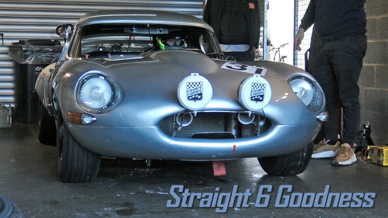 |SIDE PIPED!| ONBOARD Straight 6 Jaguar E Type at Spa Francorchamps !