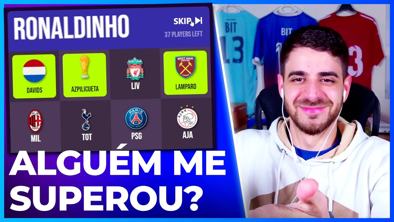 Desafiei 40+ inscritos pro BINGO de FUTEBOL 🃏