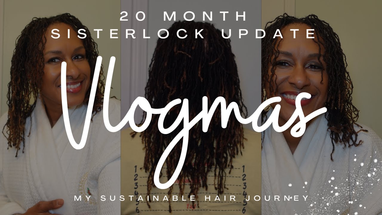 20 Month Update on my Sisterlocks | Sustainable Hair Journey| Splitting my locks | Vlogmas 14