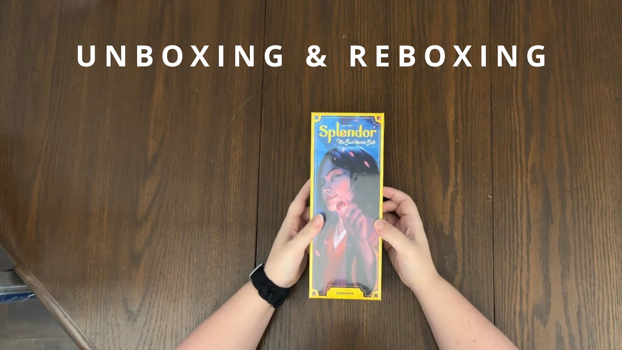 Splendor: The Sun Never Sets Expansion - Game Unboxing & Reboxing - See What's In The Box