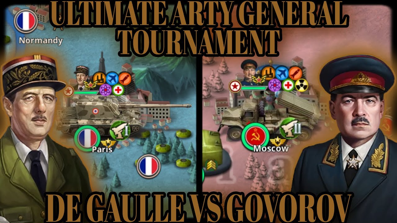 💥DE GAULLE VS GOVOROV! Best Artillery Generals Tournament 💥