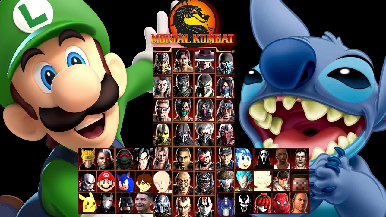 MORTAL KOMBAT 9 | LUIGI & STITICH | EXPERT ARCADE  LADDER | GAMEPLAY (4K60FPS)