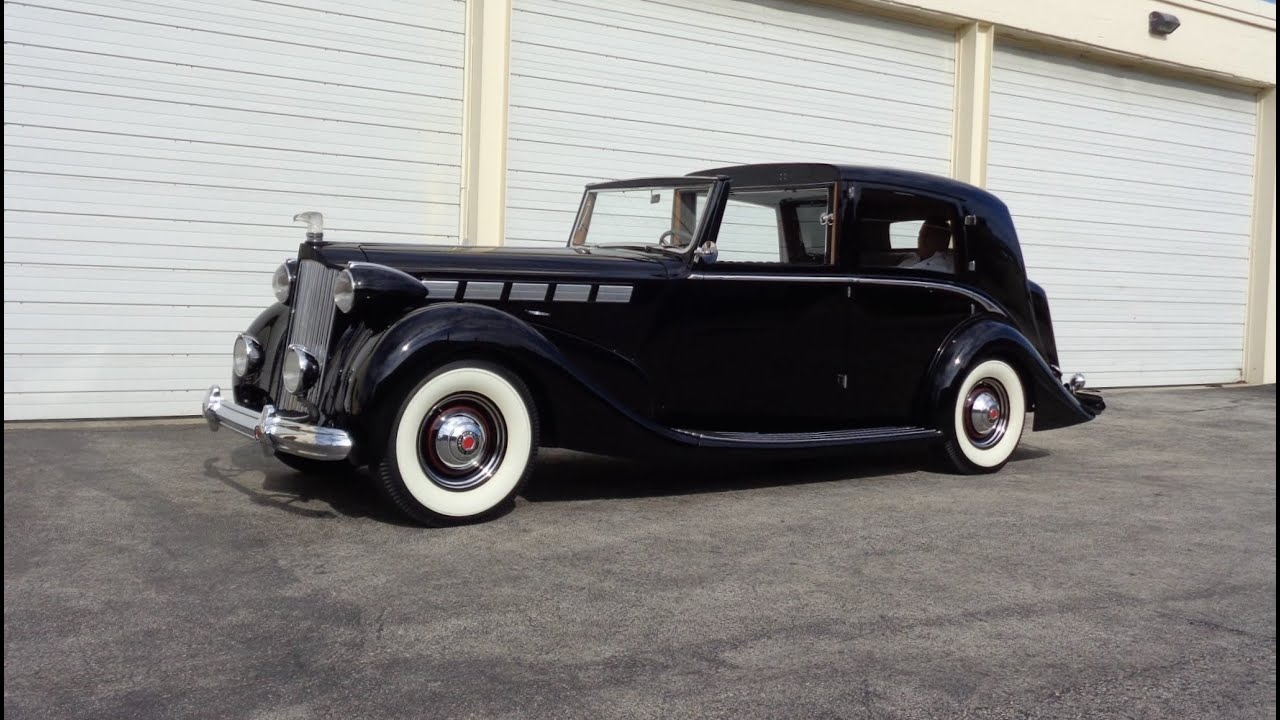 1938 Packard Sedanca deVille Body By Barker Super Eight Engine Sound My Car Story with Lou Costabile