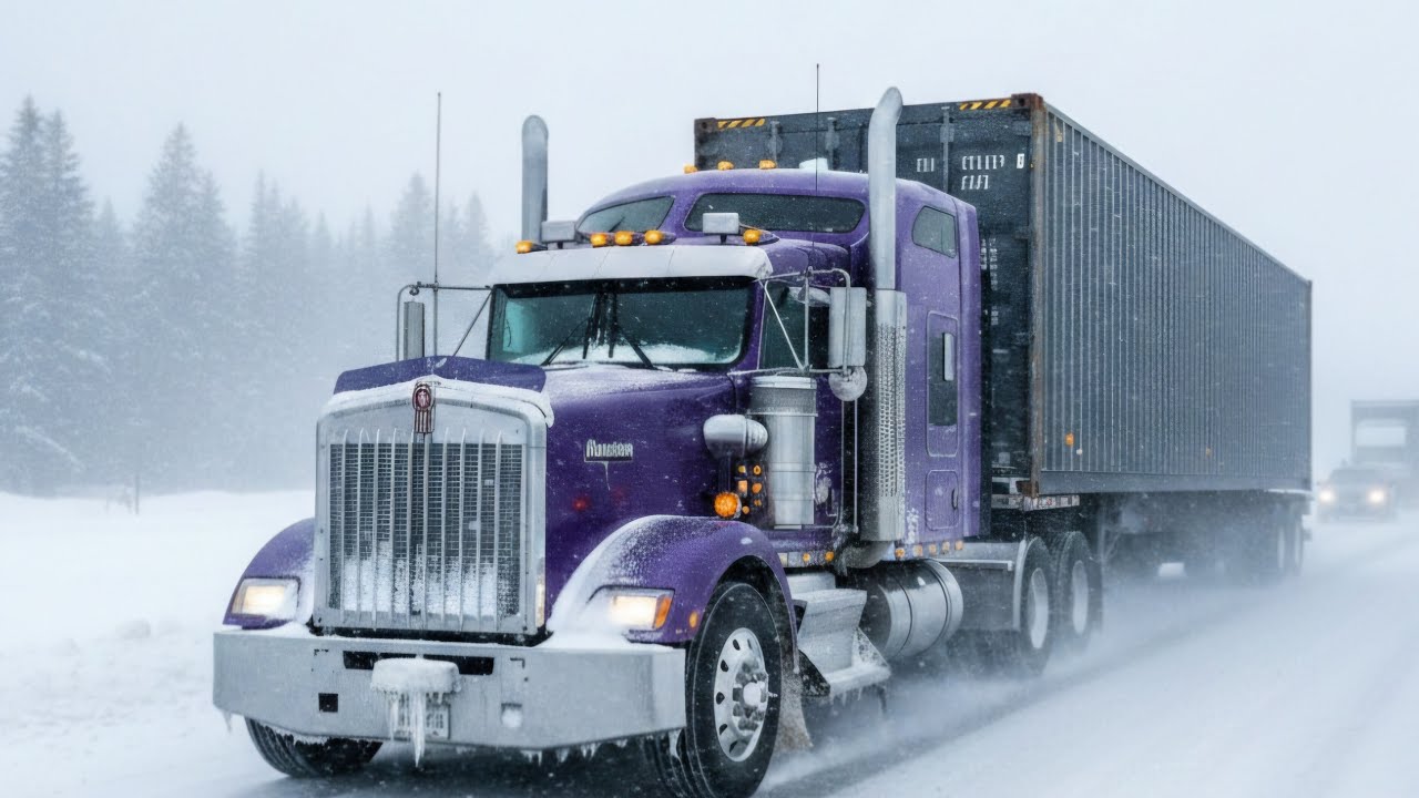 DIY TRUCKER JAY is live! driving in bad winter snowstorm #driving #snowstorm #winter