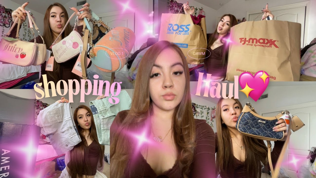 HUGE SPRING SHOPPING HAUL 🌷🌼 +cute juicy couture finds!🫣