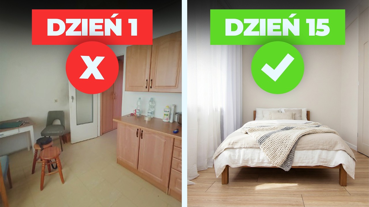 stara kuchnia w nowoczesną sypialnię - PEŁNY REMONT