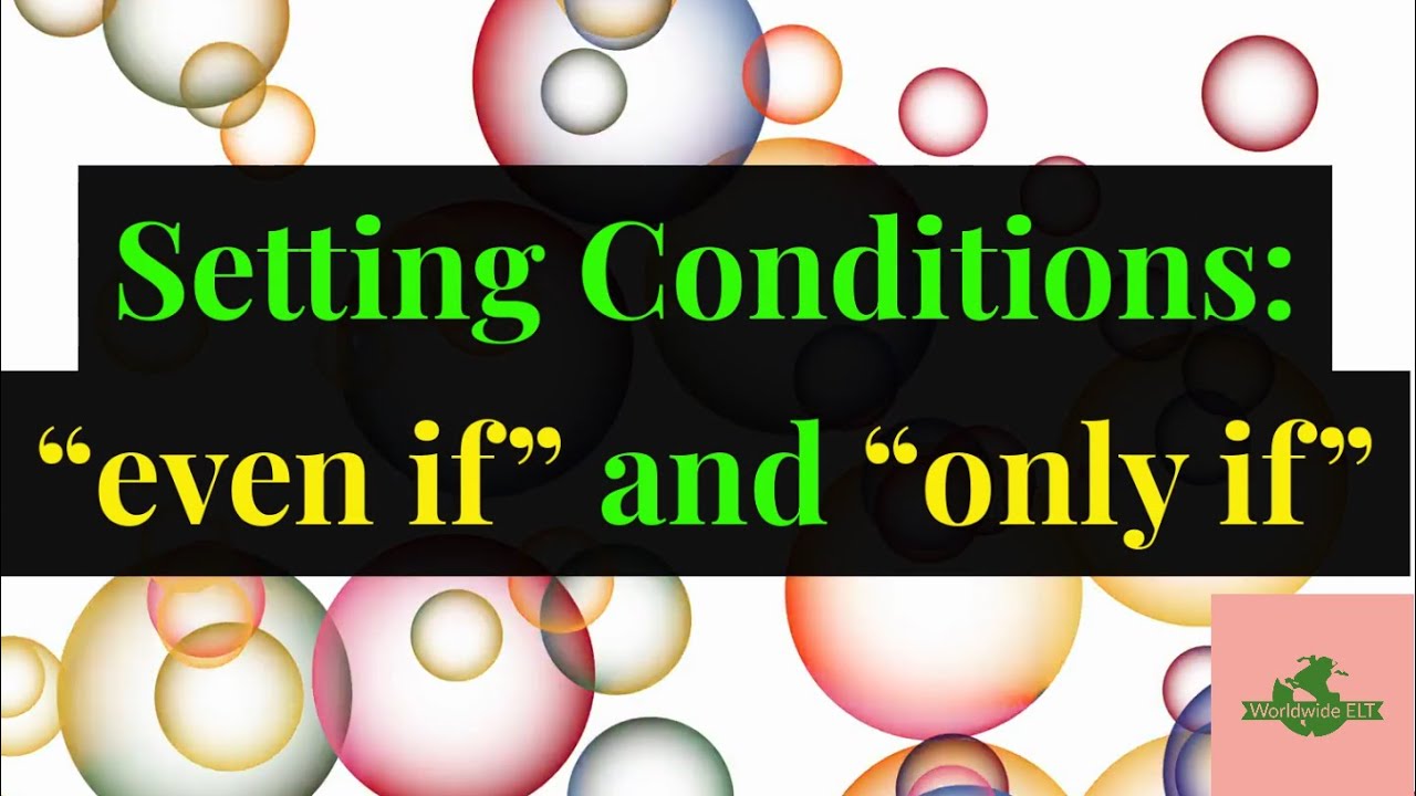 Setting Conditions: 