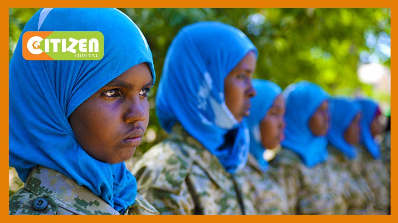 An all women KDF squad helping in the fight against the Al-shabaab