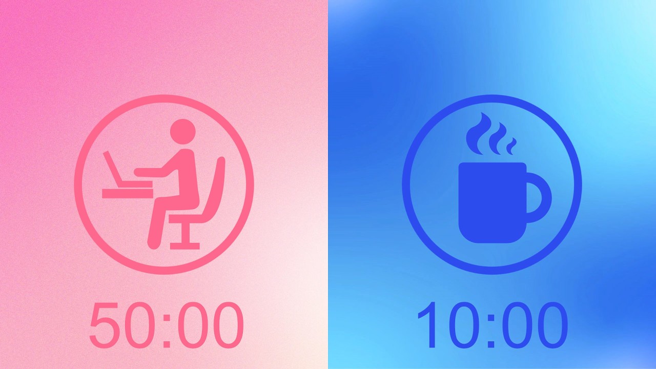ADHD Focus Timer 5H Pomodoro | Pink Noise for Deep Work & Study Sessions