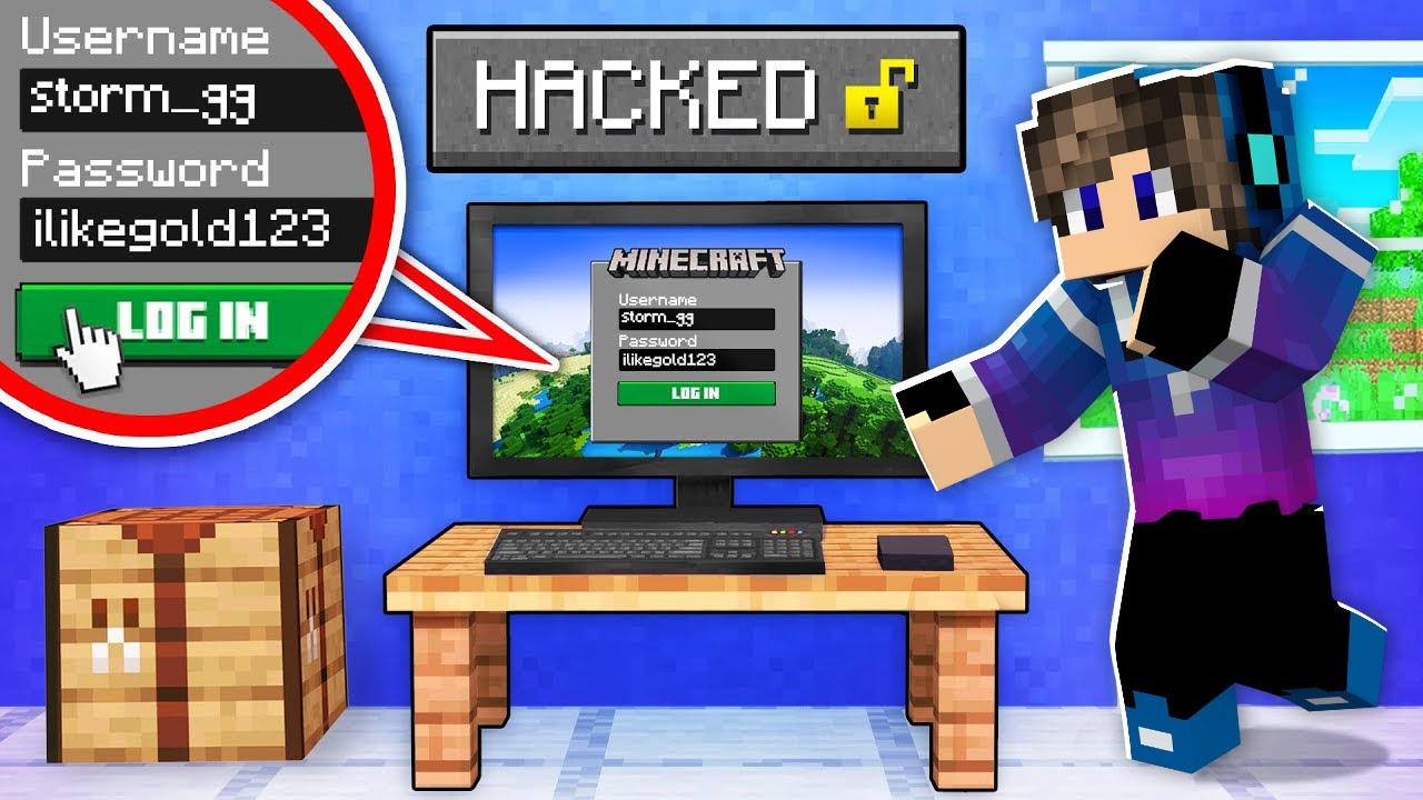 ماين كرافت مقلب هكرت جهاز ستورم ( حذفت ماين كرافت ) 🔥😂