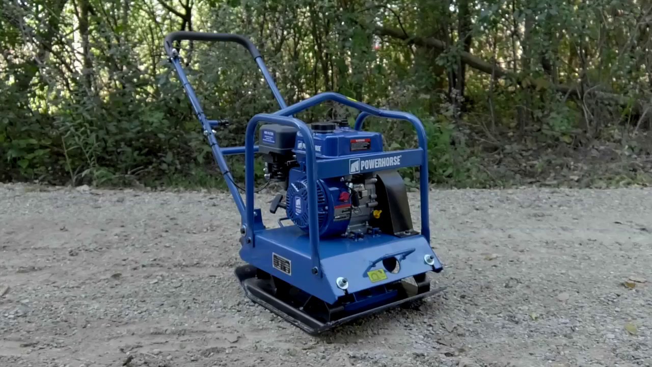 Powerhorse Single-Direction Plate Compactor With 7 HP Powerhorse Engine