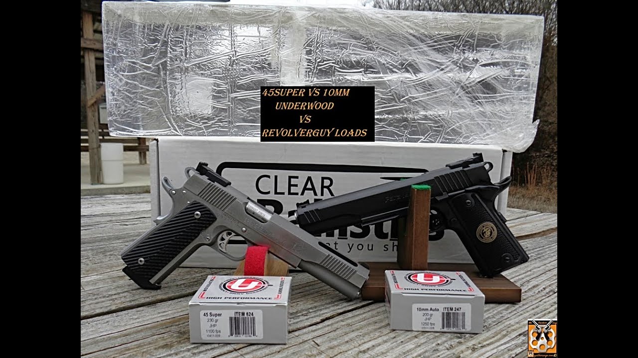 💥45Super vs 10MM: Chronographed and Clear Ballistics Gel💥