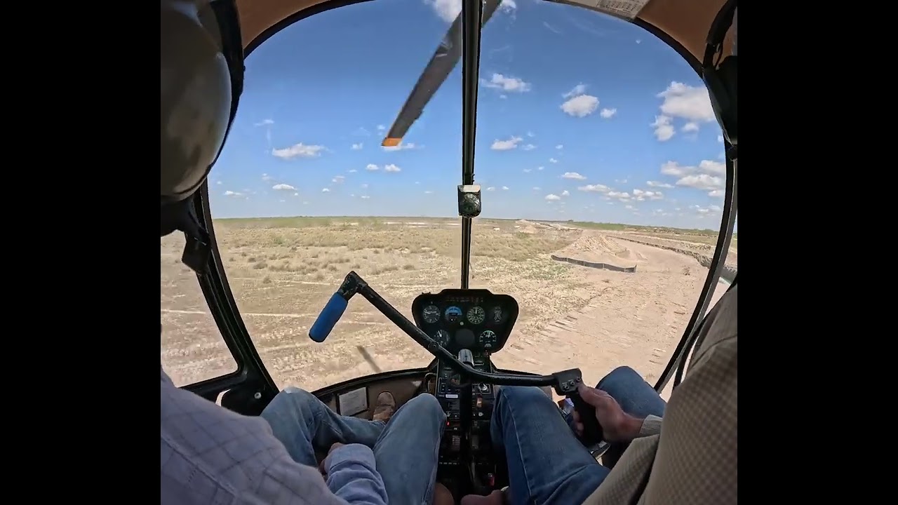 Penning cattle in the R44 and teaching my son safer ways to get it done