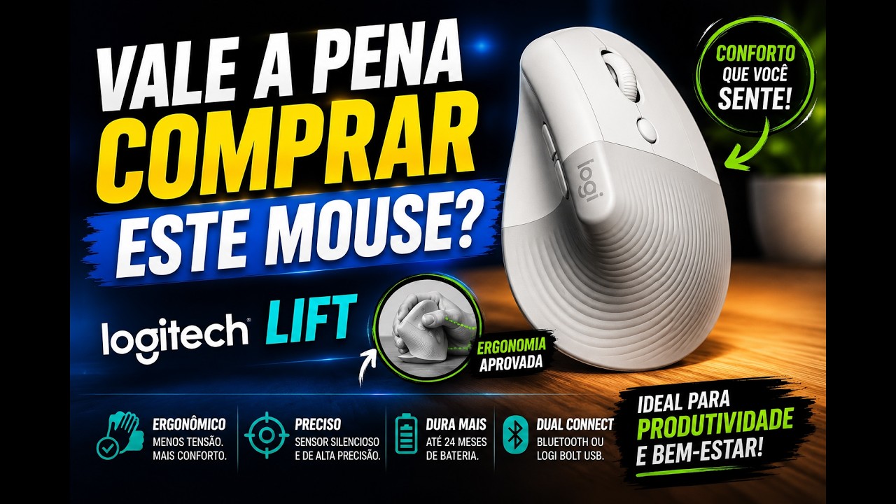 Vale a pena comprar o mouse vertical Lift da Logitech?
