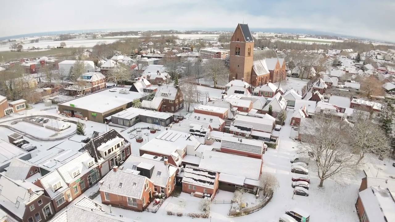 Eerste sneeuw 2026 - Loppersum