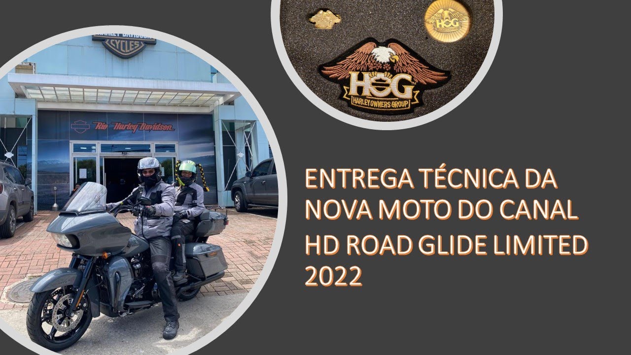 Retirada e entrega técnica da nova moto do canal, Harley Davidson Road Glide Limited 2022