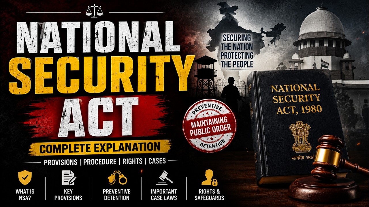 NSA Imposed In Delhi | National Security Act 1980 | Complete Explanation India