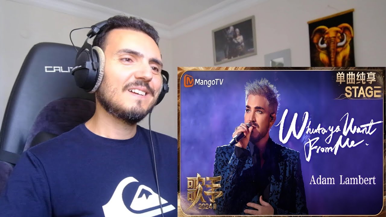 Adam Lambert #亚当兰伯特《#WhatayaWantFromMe 》| Singer 2024 Reaction