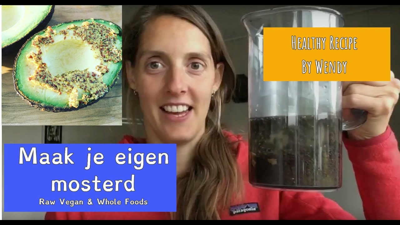Raw Vegan Healthy Mustard Recipe - DIY - Wendy van der Grinten