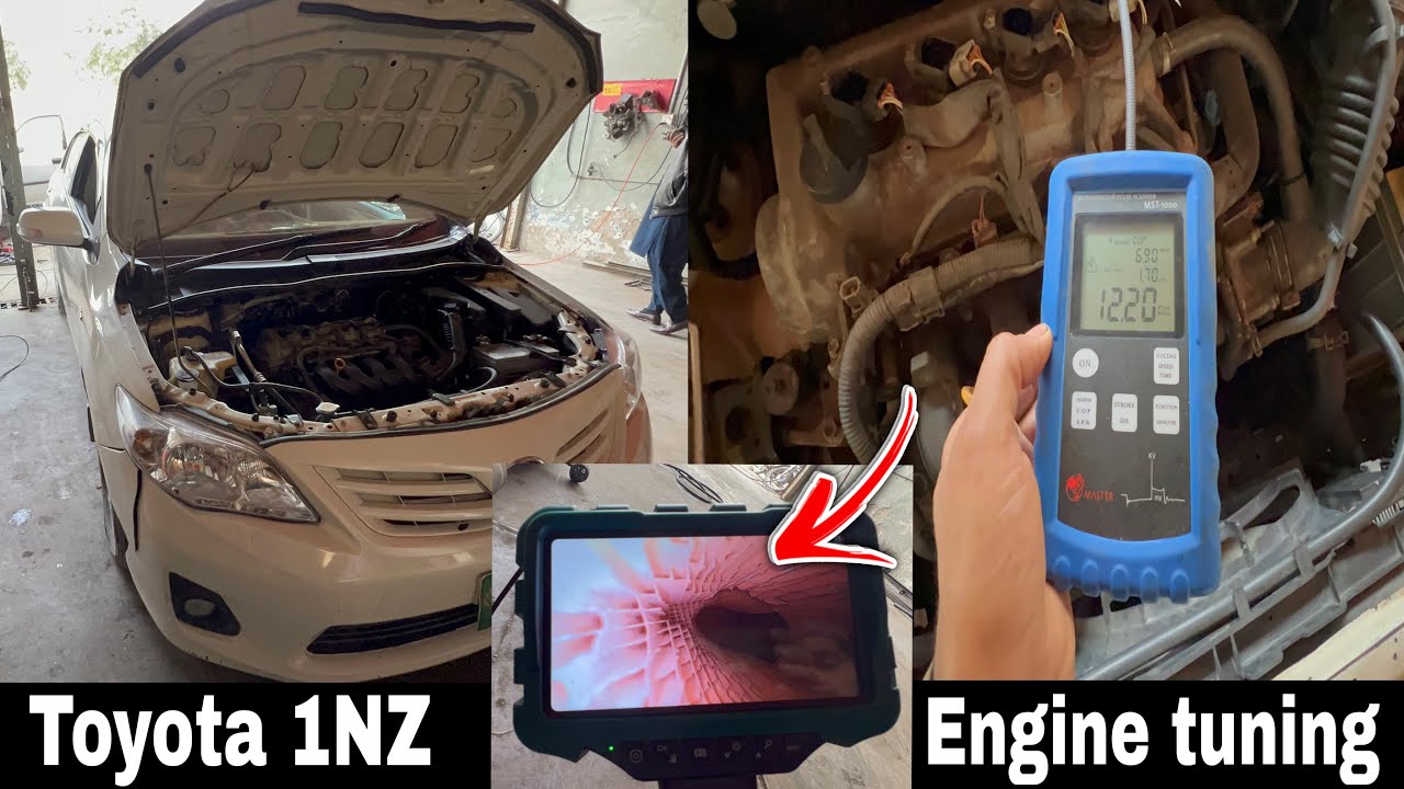 1NZ engine tuning | Intake valve service | Fuel pump | Injector | Spark plugs | Catalytic converter