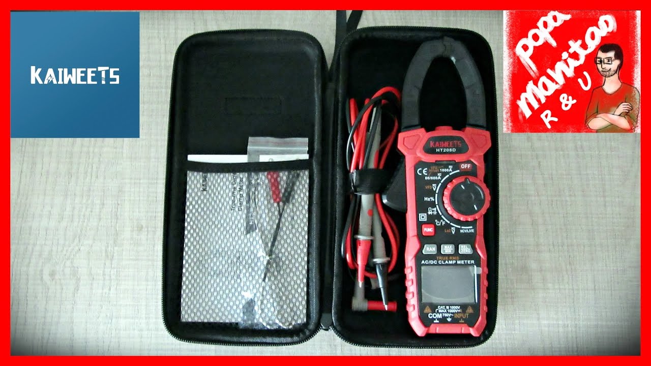 PINZA AMPERIMETRICA KAIWEETS HT208D /// BRUTAL !!!