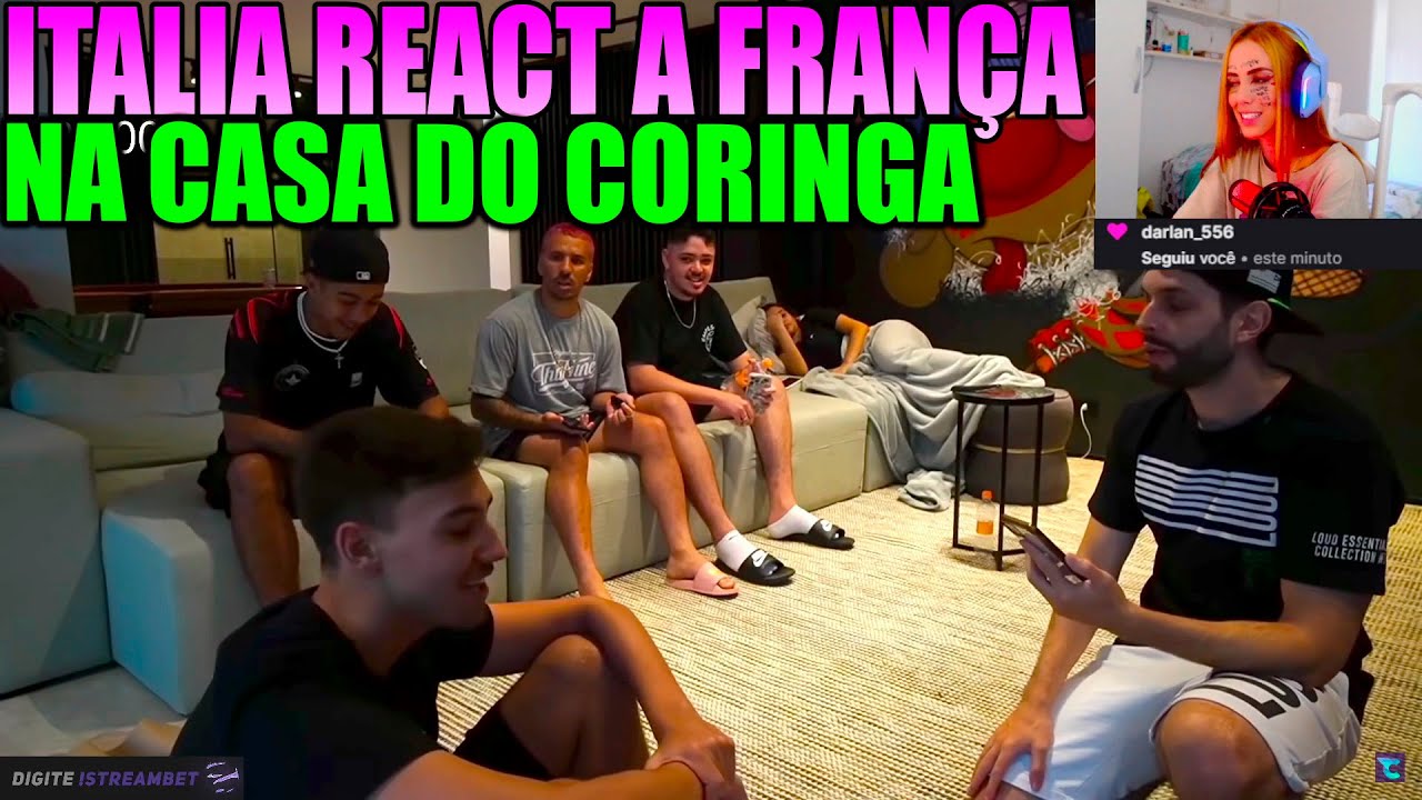 ITÁLIA REACT A FRANÇA NA CASA DO CORINGA