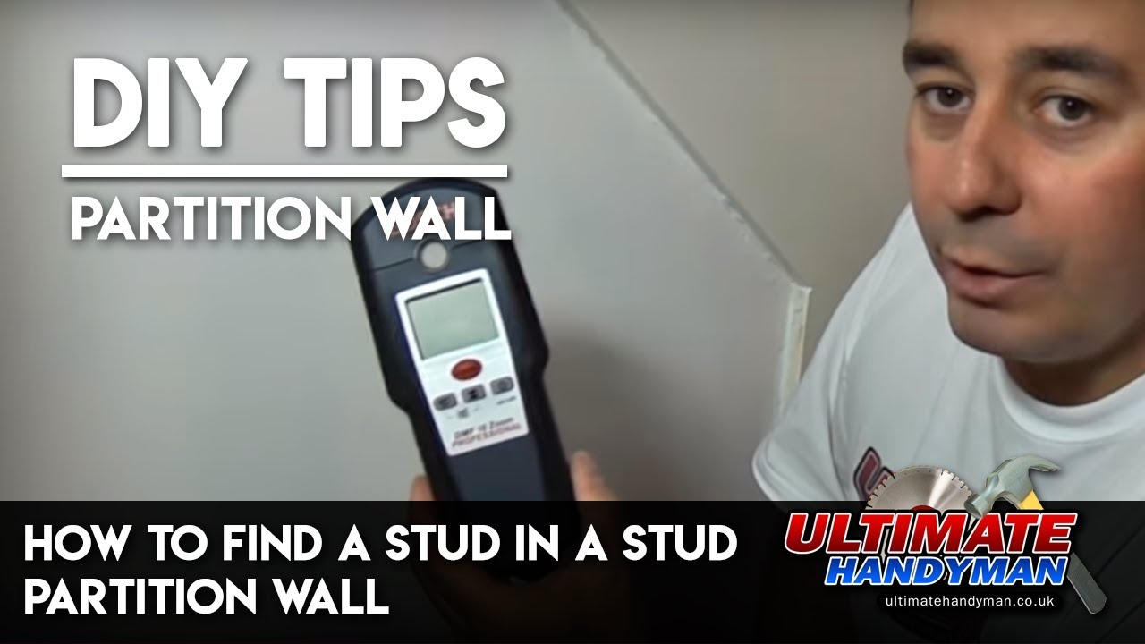 How to find a stud in a stud partition wall - Ultimate Handyman