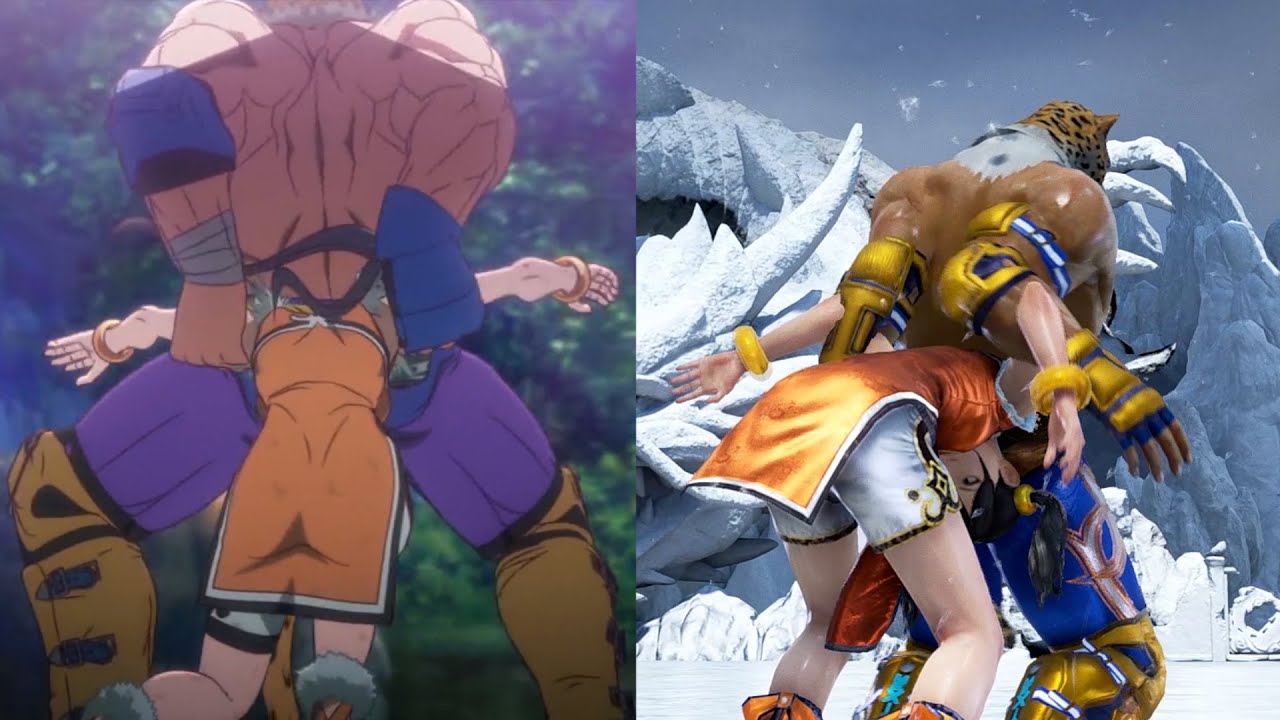 Anime Vs Game 2 | Tekken Animated Moves Comparison
