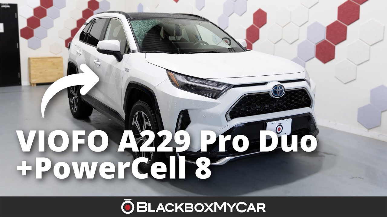 VIOFO A229 Pro 4K 2-канальный + аккумулятор PowerCell 8 для видеорегистратора x Toyota RAV4 2023 ...