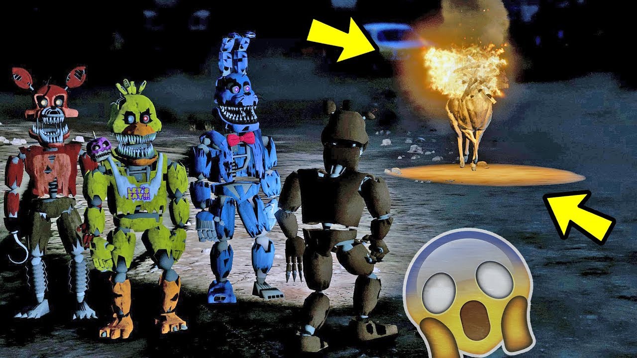 NIGHTMARE ANIMATRONICS VS MULA SEM CABEÇA | GTA V Five Nights at Freddy's