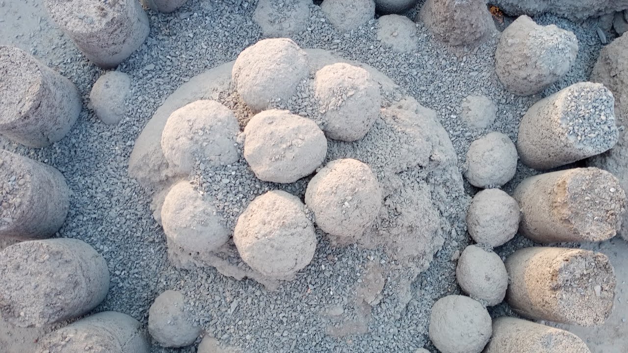 ASMR :Happy Birthday🎂🎊@farahasif4325 💖Pure Charcoal Mix Concrete Dry Water Crumbling#asmr#crumblin