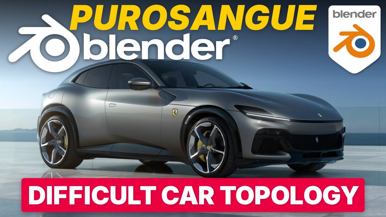 How to Model The Most Difficult Ferrari in Blender - Topology Tutorial