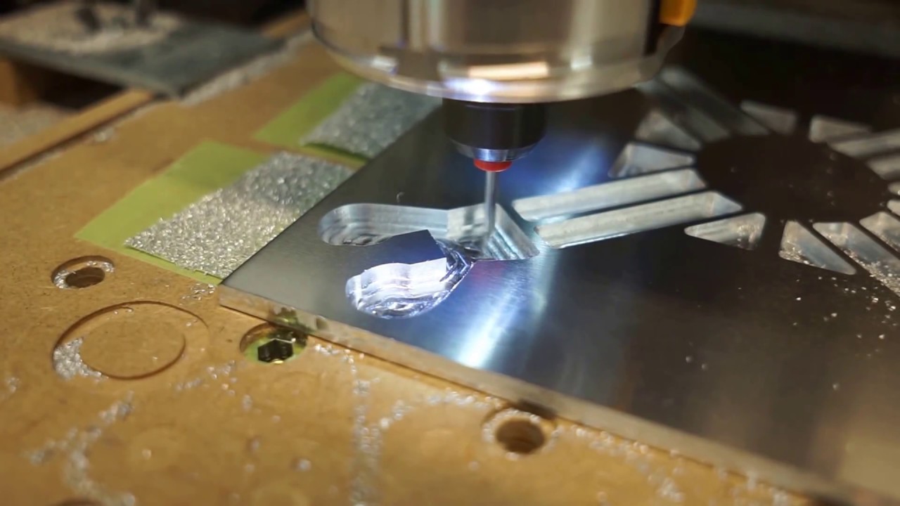 Shapeoko 3 Aluminium milling/cutting, cheap endmill, no cooling
