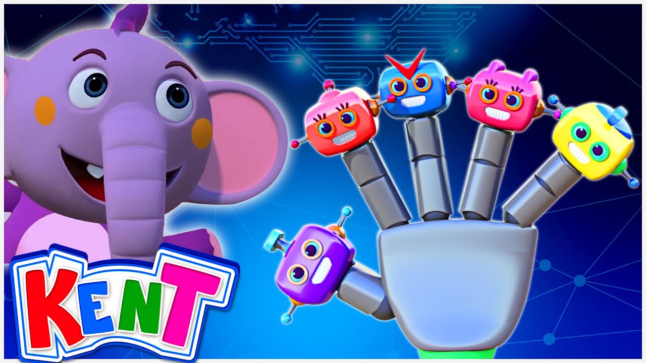 Robot Finger Family | Nursery Rhymes For Kids | Kent The Elephant