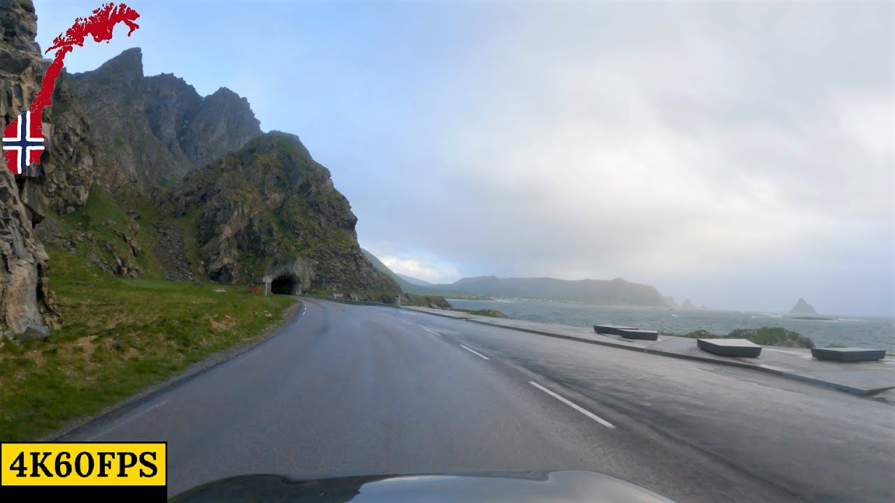 Driving in Norway - Andenes Ferry To Risøyhamn - 4K60