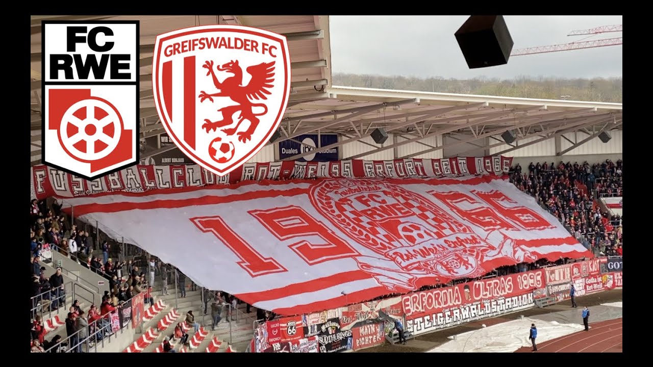 Stimmung und Choreo im Aufstiegsrennen | Rot-Weiß Erfurt vs Greifswalder FC Groundhopping 16.04.23