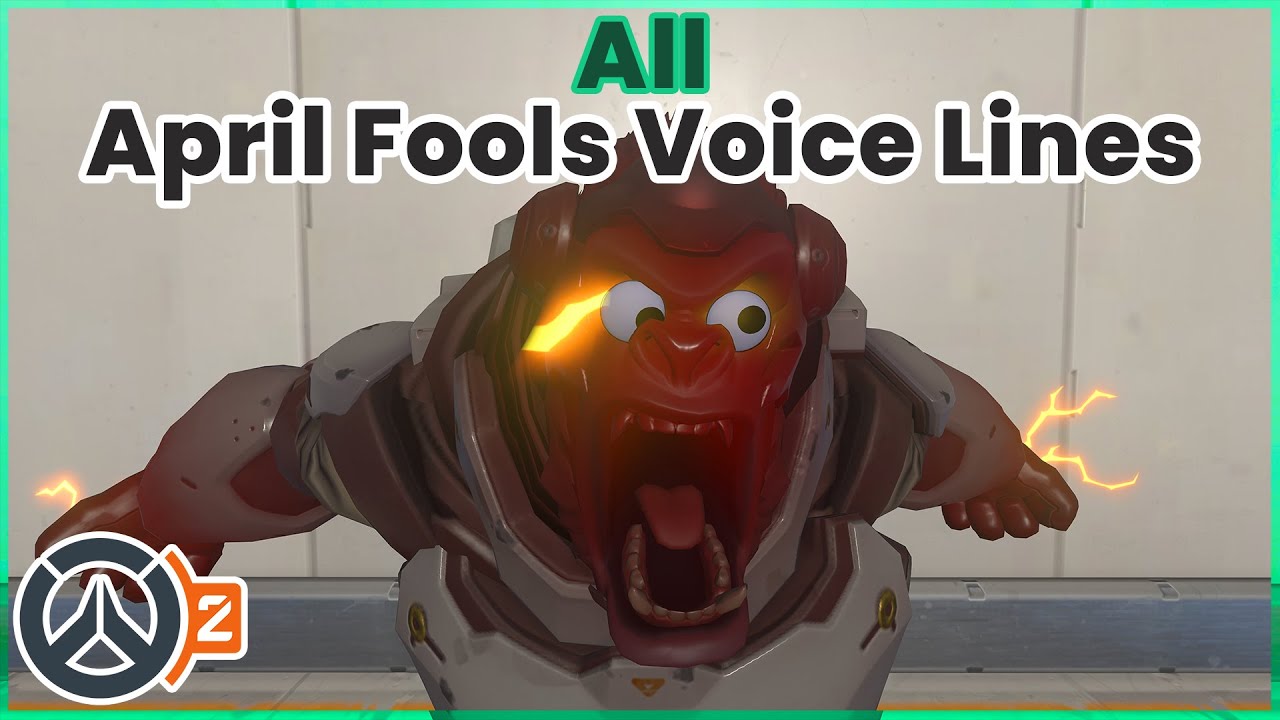 Overwatch 2 (2023) April Fools Voice Lines (Ult, Ally, Enemy, Winton)