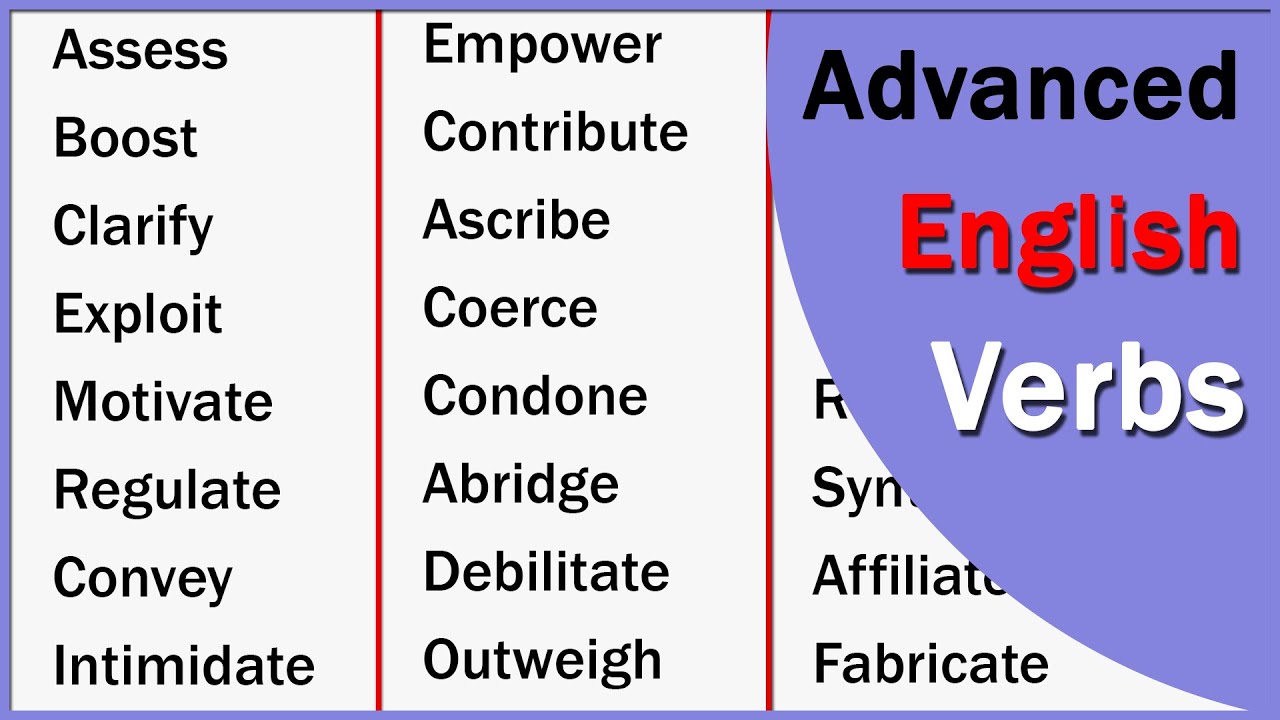 Advanced Verbs in English | Improve Your English Vocabulary