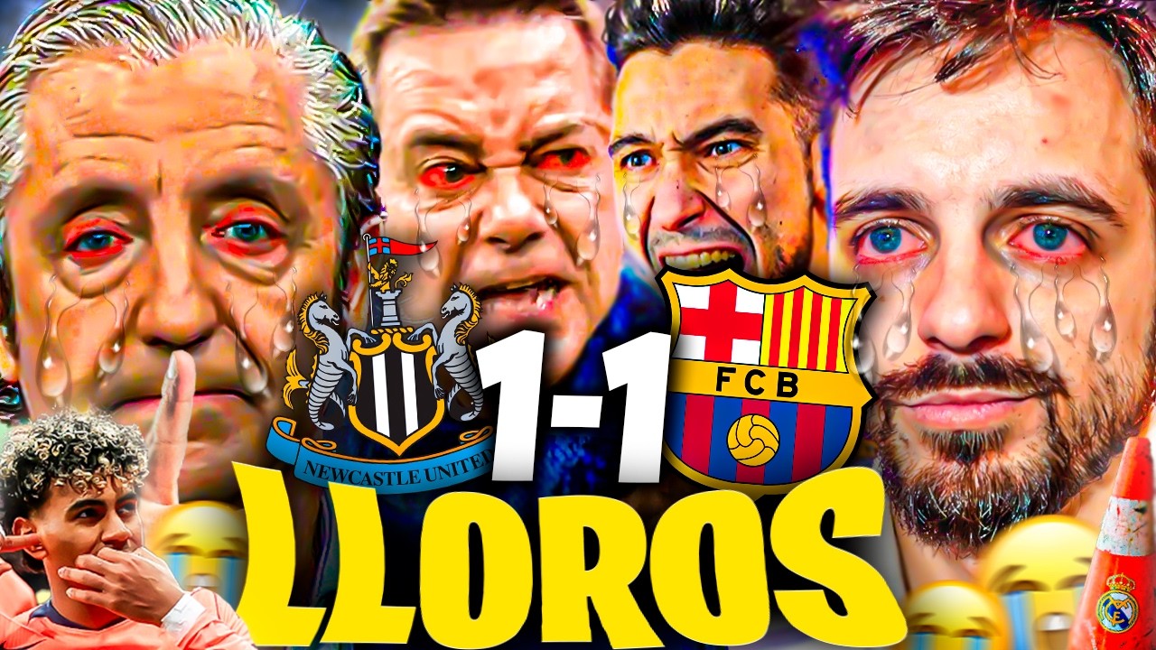 😂LOS MEJORES LLOROS MADRIDISTAS al NEWCASTLE 1-1 FC BARCELONA - Los Futbolitos, JKCLife, Ubietoo...