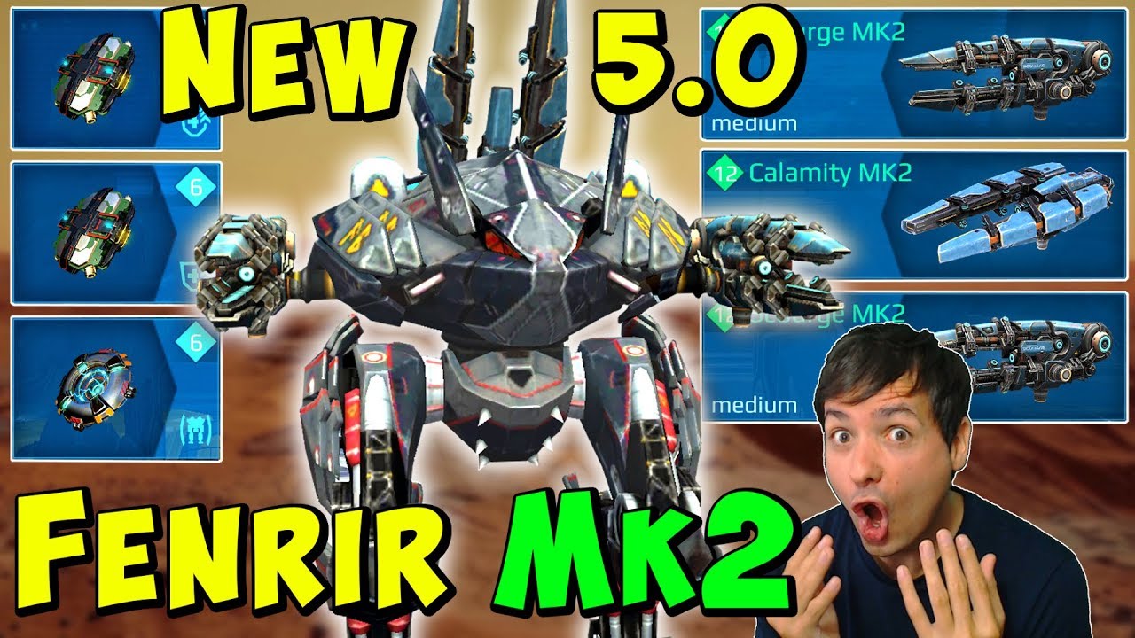 НОВЫЙ 5.0 Флагман FENRIR Calamity Scourge Mk2 Геймплей War Robots WR