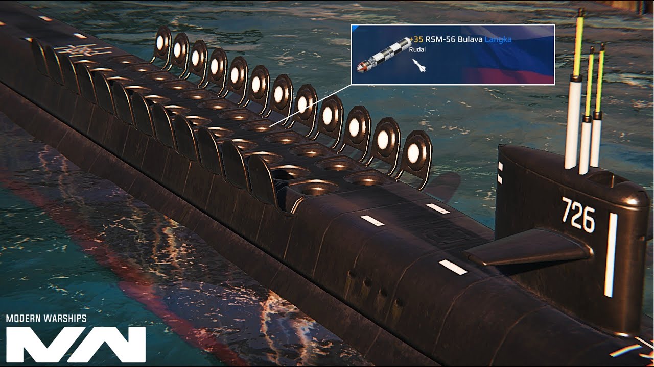 USS Ohio - Full Bulava Nuclear Missile Gameplay - Modern Warships