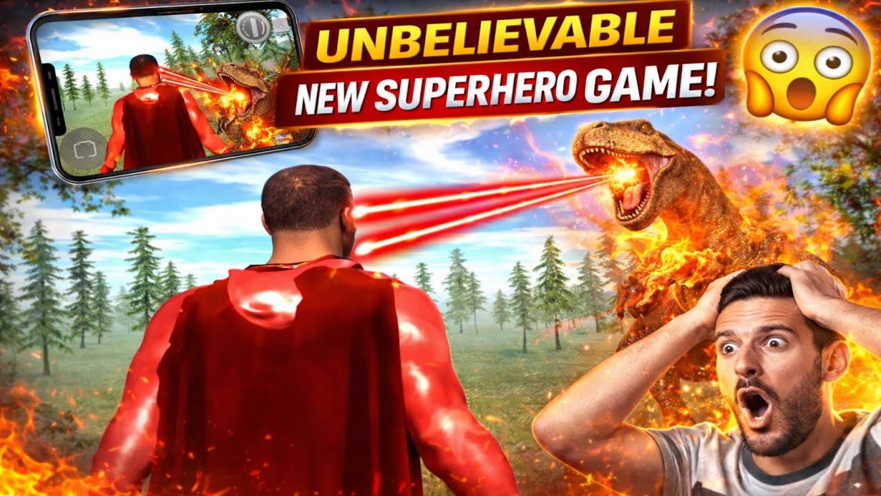 INDIAN BIKE DRIVING GAMEPLAY || SUPERMEN FIGHT AND DINASOR || #viral_my_video