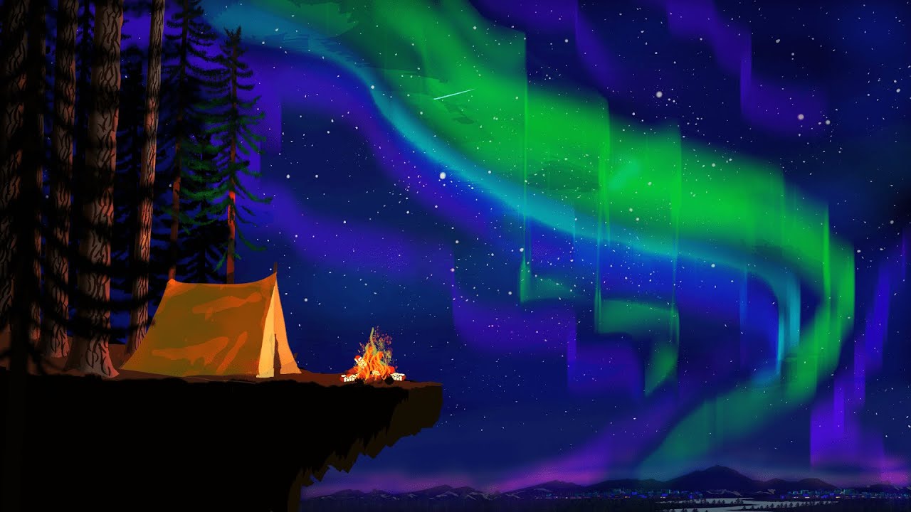 Draw a Northern Lights Scene in GIMP | Digital Painting Tutorial
