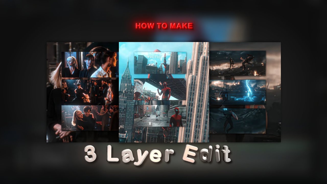 Three Layers Edit Tutorial in After Effects | Fictic Editz