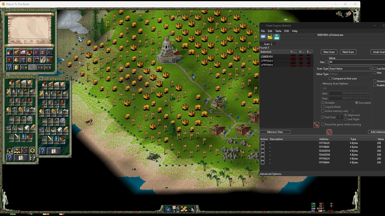 The Settlers 2 + mods + cheat Engine