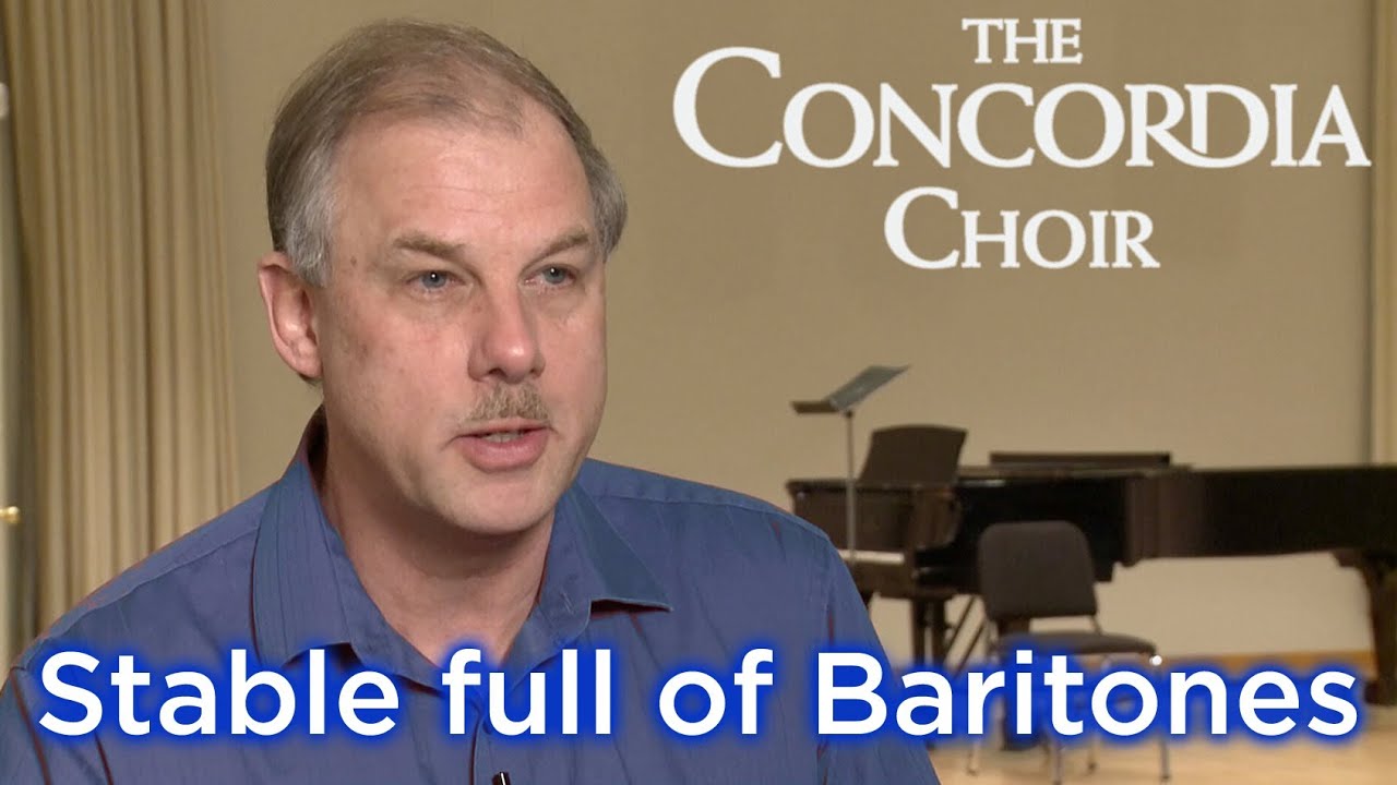 Rene Clausen on the 2012 Concordia Choir baritones