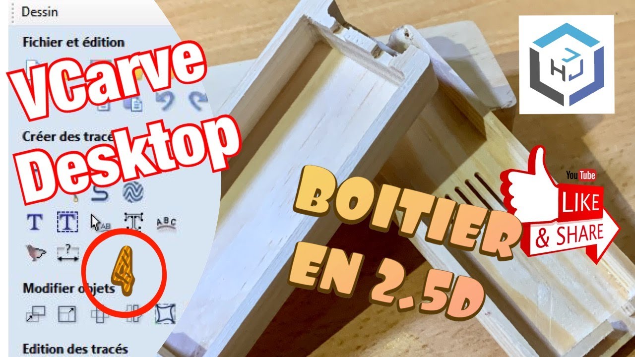 VCarve Desktop épisode 4 (2.5D extrême)